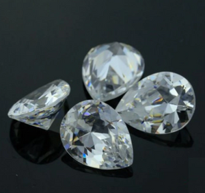 3*4mm Pæreskjæring Fabrikk VVS Engrospris 3EX Høy kvalitet D Farge Moissanite Syntetisk Moissanite