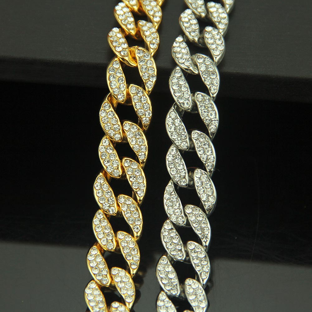 Hip Hop Silcer Plated Cuban Link