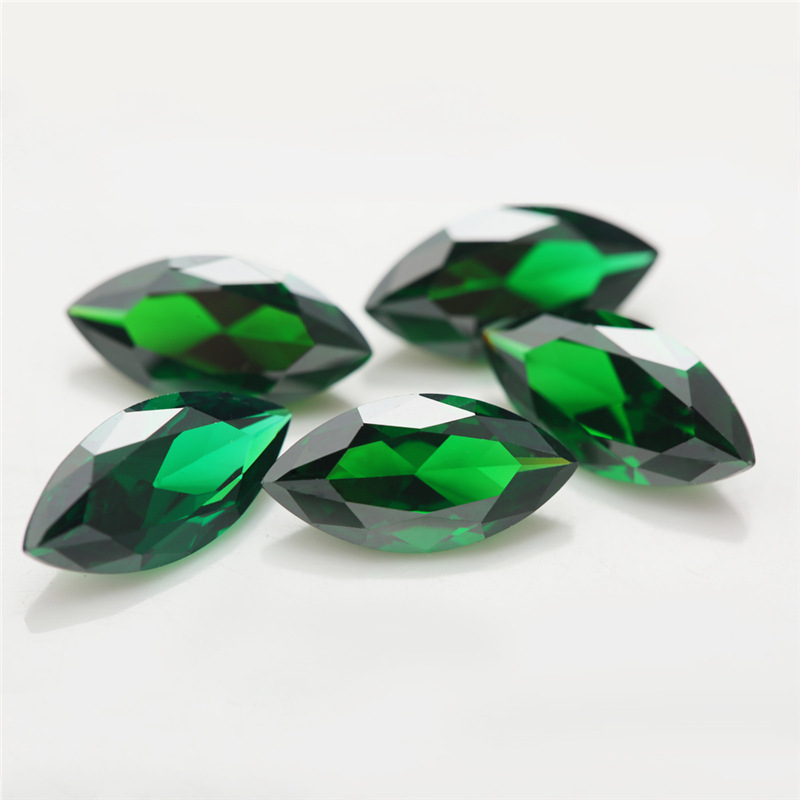 5A Custom Green Produsent Engros Marquis Cubic Zirconia for smykker