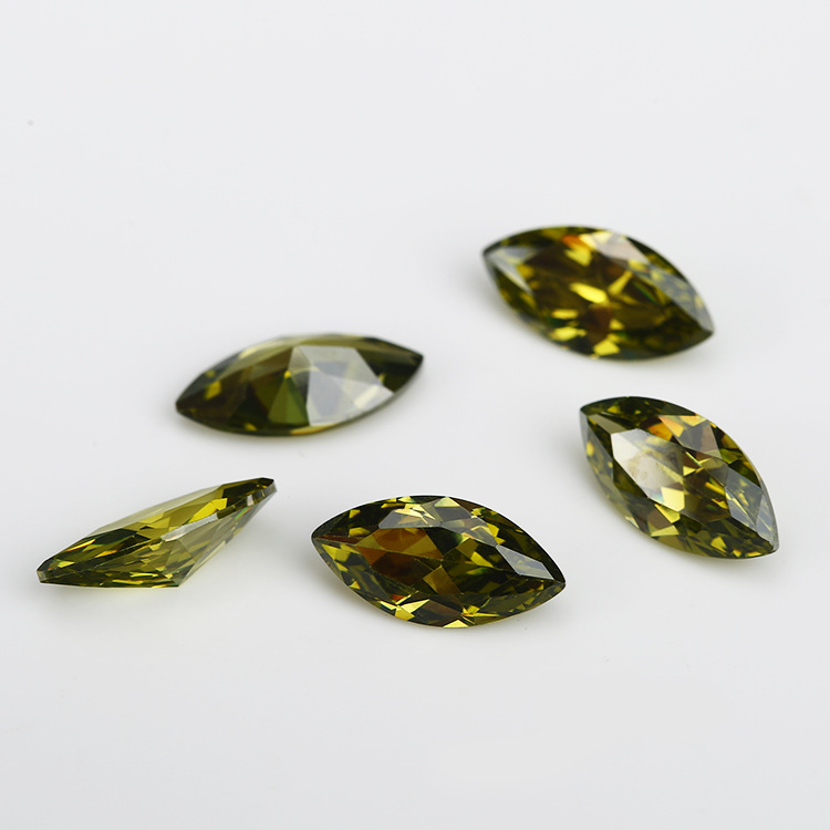 5A Custom Olive Produsent Engros Marquis Cubic Zirconia for smykker