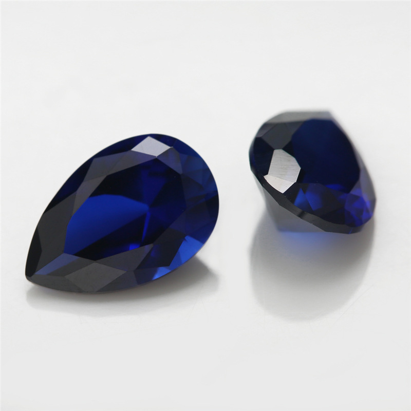 VVS Pear Cut Sapphire 3EX Factory Engros Blue Corundum