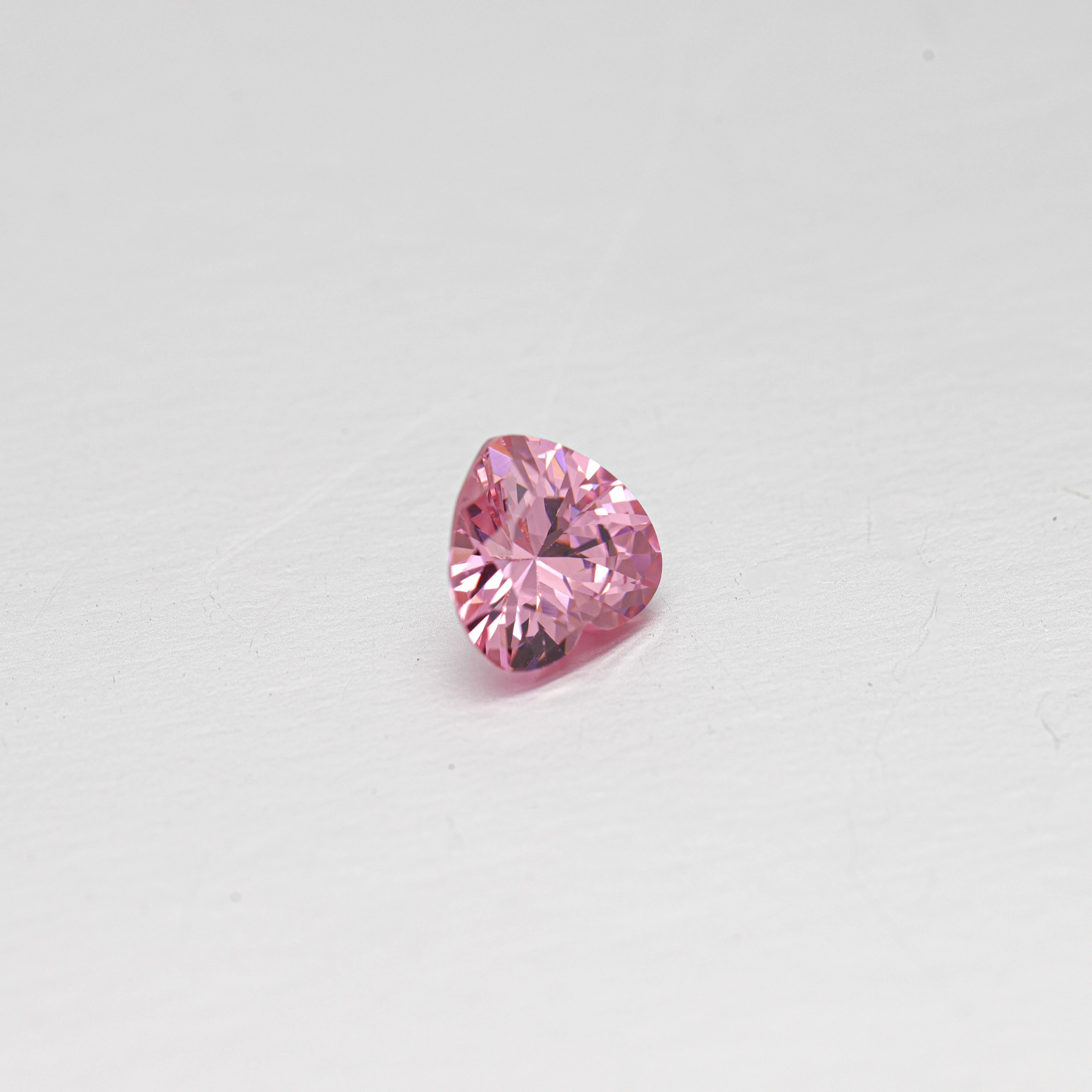 Fabrikk engros Rosa hjerteformet skjæring Høykvalitets Cubic Zirconia