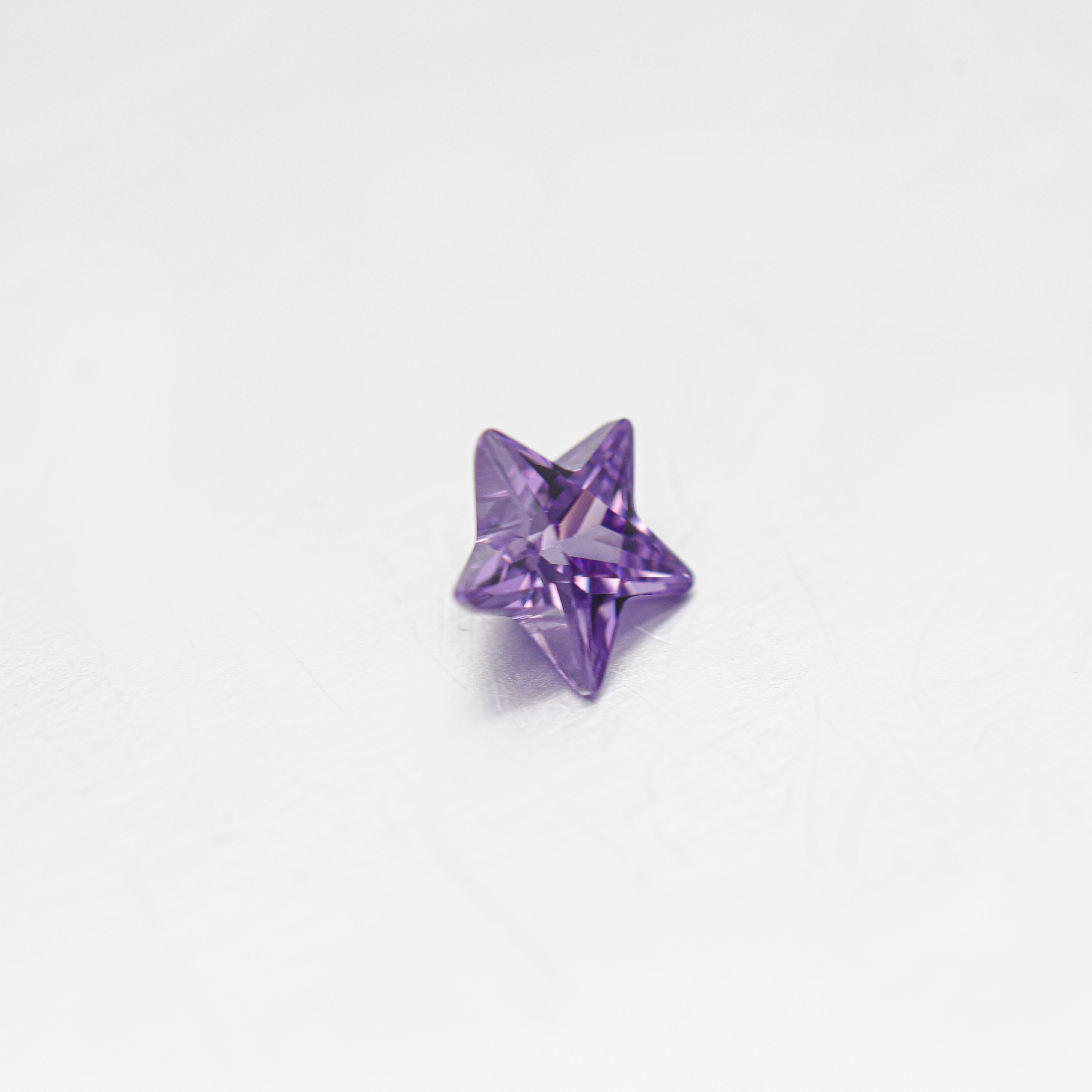 Purple Star Shape Factory høy kvalitet engrospris Cubic Zirconia