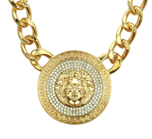 Fashion Diamond Chain Halskjede Hip Hop tilbehør