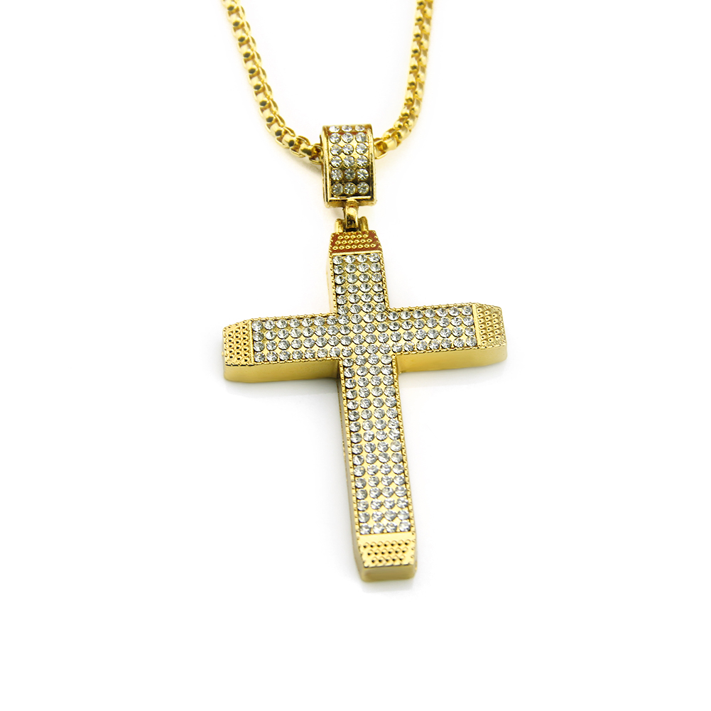 Hip Hop Religious Cross Ecklace Anheng