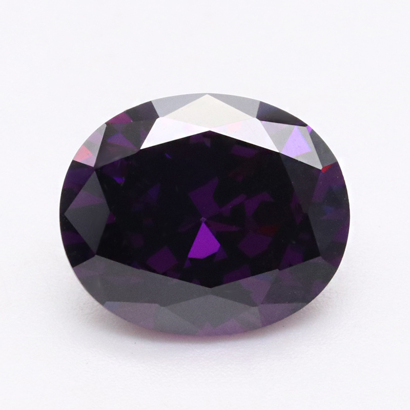 Dark Purplr 5A Høykvalitets Zircon VVS Cubic Zirconia