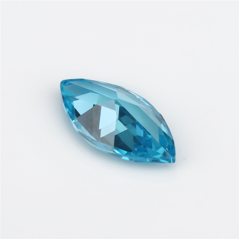 5A Custom Light Blue Produsent Engros Marquis Cubic Zirconia for smykker