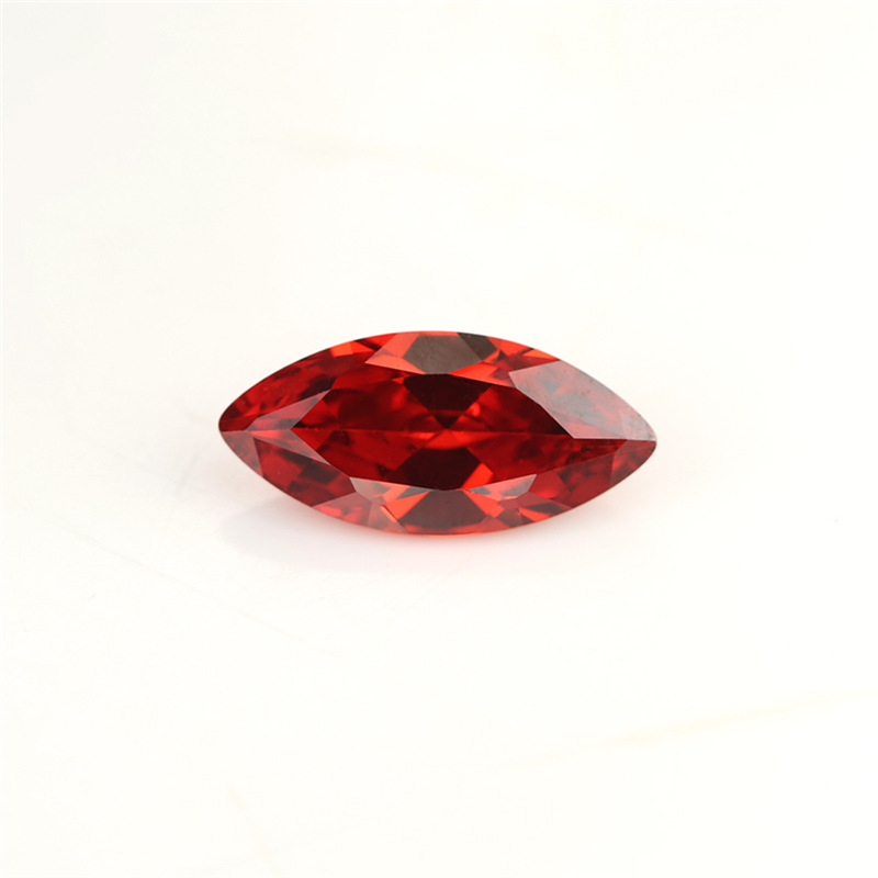 5A Custom Red Produsent Engros Marquis Cubic Zirconia for smykker