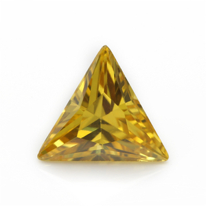 5A gul Produksjon Engros Triangle Cubic Zirconia for smykker