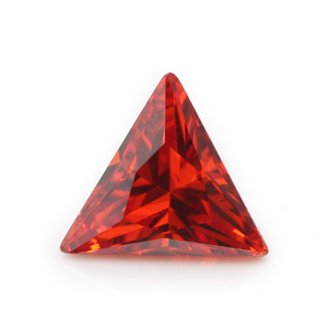 5A Red Manufacture Engros Triangle Cubic Zirconia for smykker