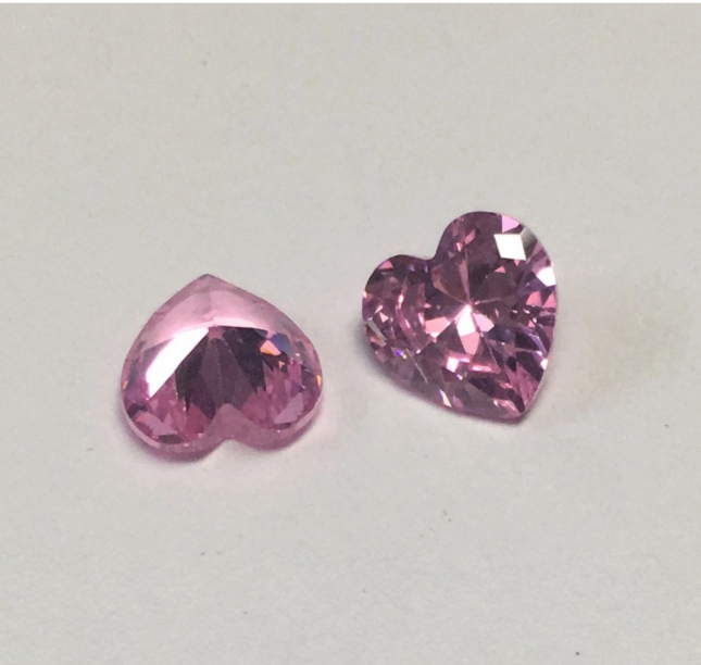 4,0 mm Rosa VVS Heart Cut Moissanite Høy kvalitet Fabrikkpris Syntetisk Moissanite