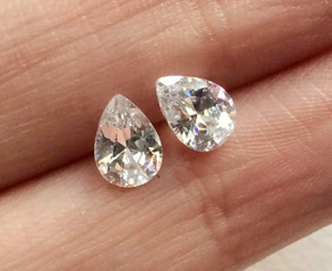 4*6mm Pæreskjæring Fabrikk VVS Engrospris 3EX Høy kvalitet D Farge Moissanite Syntetisk Moissanite