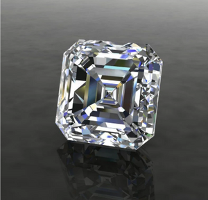 4,0 mm 3EX DEF Color Factory Høy kvalitet engrospris VVS Asscher Moissanite Synthetic Moissanite