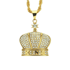 Hip Hop Trend of The Crown Halskjede Anheng