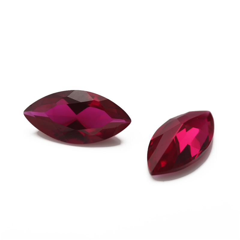 8# Marquis Red Corundum Produsent forhandler direkte Ruby-smykker