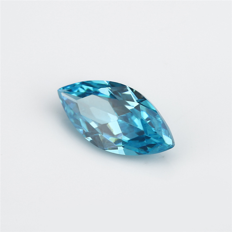 5A Custom Light Blue Produsent Engros Marquis Cubic Zirconia for smykker