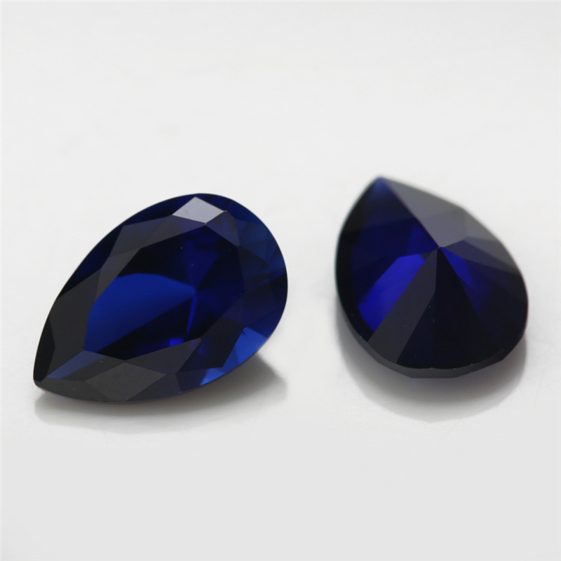 VVS Pear Cut Sapphire 3EX Factory Engros Blue Corundum