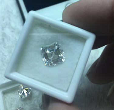 10,0 mm 3EX DEF Fargefabrikk Høy kvalitet Engrospris VVS Asscher Moissanite Synthetic Moissanite