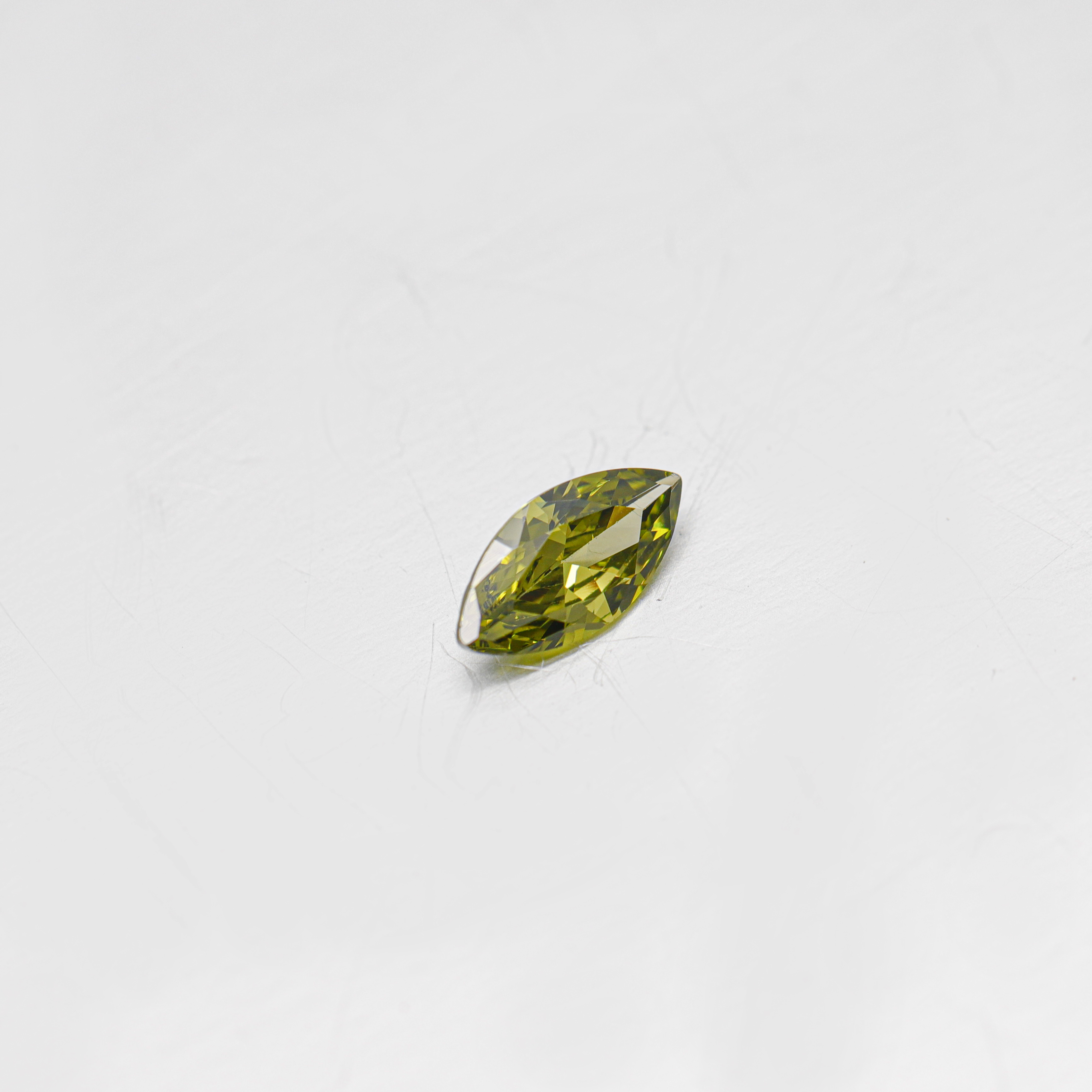 Ny farge Olivengrønn Høykvalitets Marquise Cut Cubic Zirconia