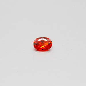 Orange Oval Cut Customizable Factory Engrospris Cubic Zirconia