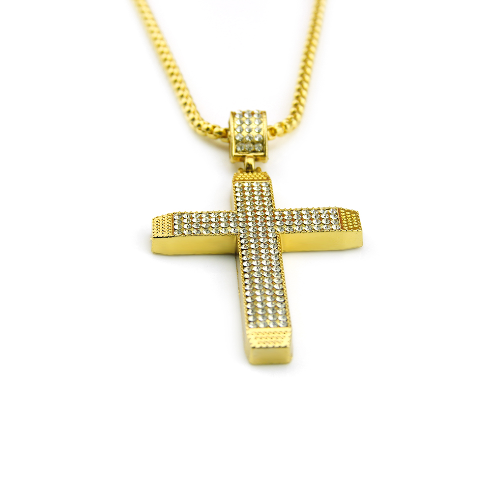 Hip Hop Religious Cross Ecklace Anheng