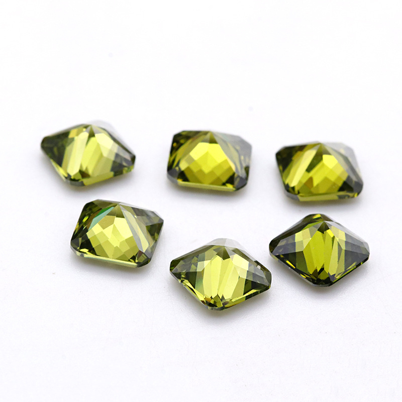 Factory engros 3A kunstig perle Olive Cubic Zirconia