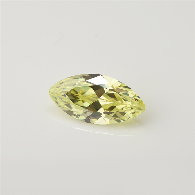 5A Custom Light Olive Produsent Engros Marquis Cubic Zirconia for smykker