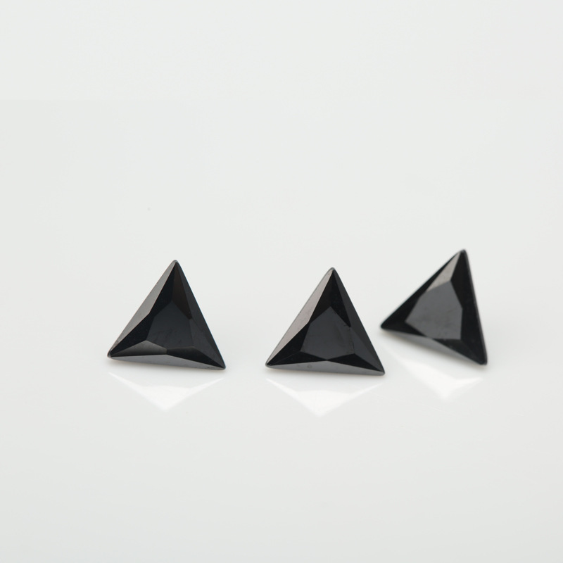 5A Black Manufacture Engros Triangle Cubic Zirconia for smykker