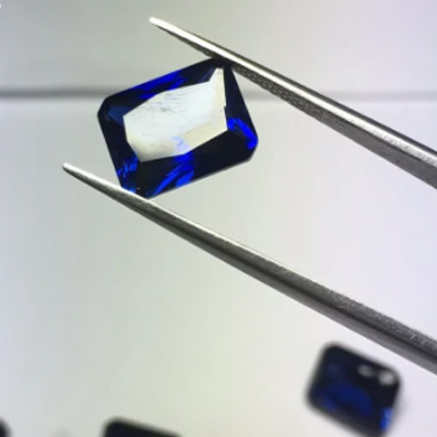  Radiant Cut Blue Sapphire 3ex edelsten med høy kvalitet