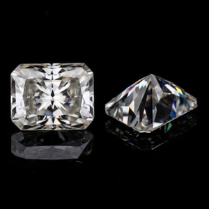 6*8 mm Emerald Cut Rough Brilliant Synthetic Moissanite