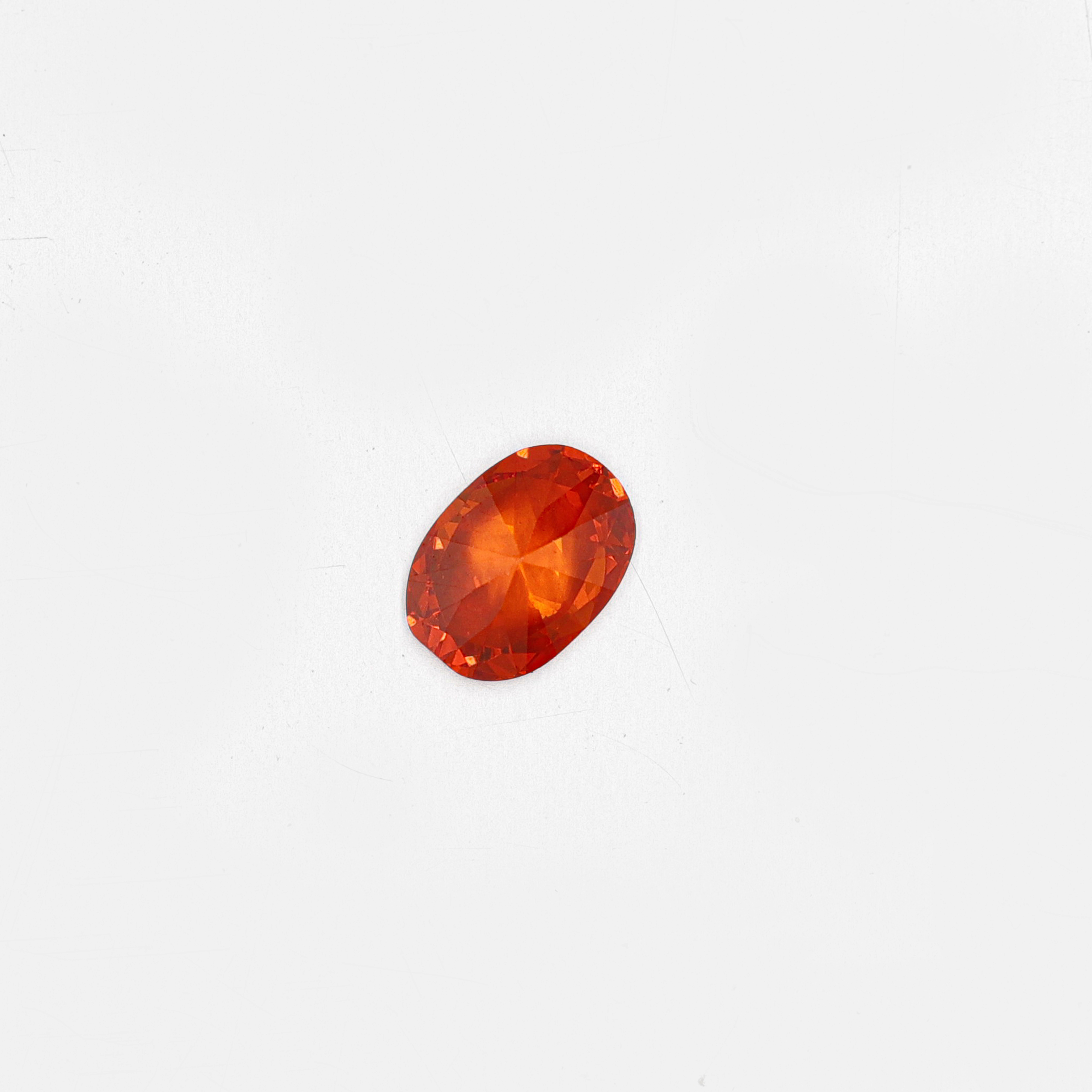 Orange Oval Cut Customizable Factory Engrospris Cubic Zirconia