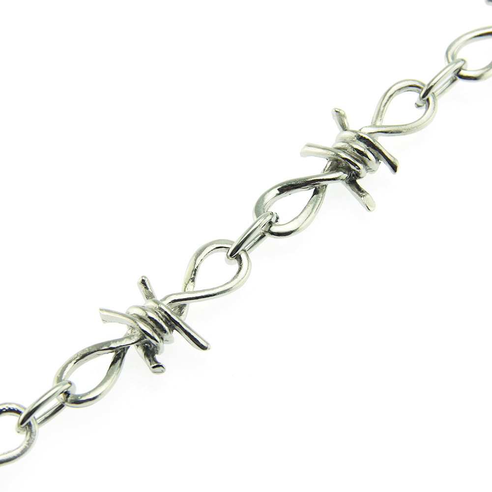 Rustfritt stål Halskjede Hip Hop Halskjede Anklet Armbånd Making Chain Mote smykker