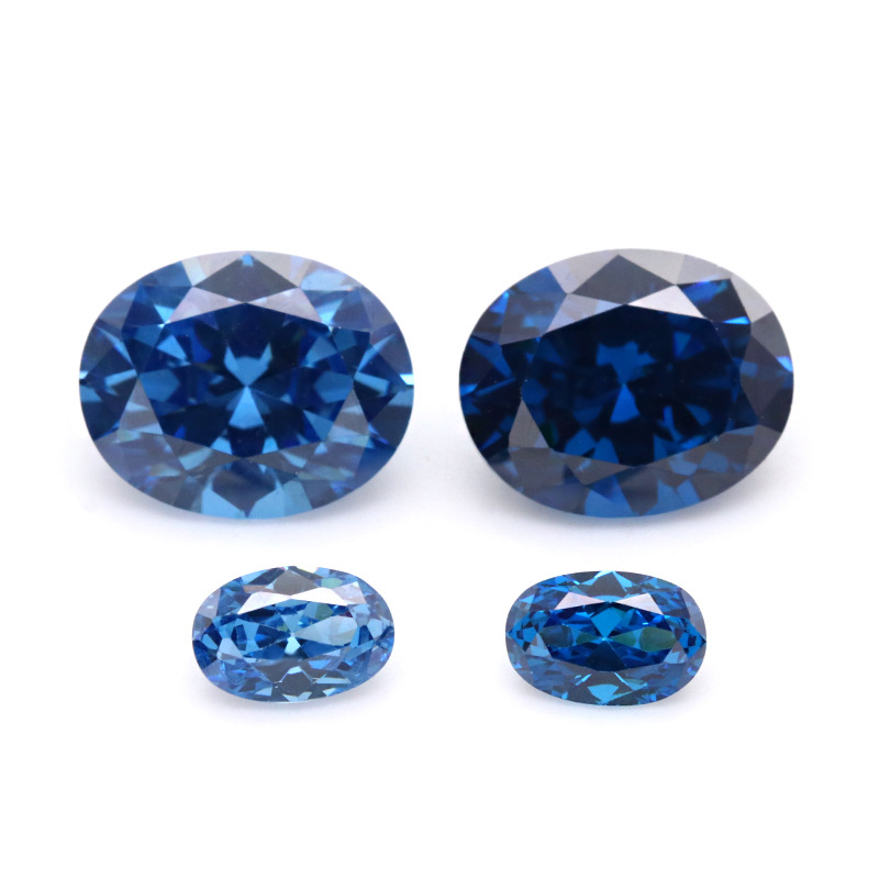 VVS Tanzanite 5A Oval 3EX Cubic Zirconia