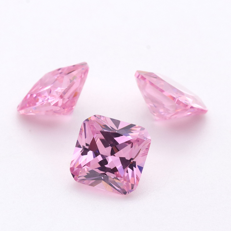 3A Hot Selger VVS Pink Cushion Cubic Zirconia