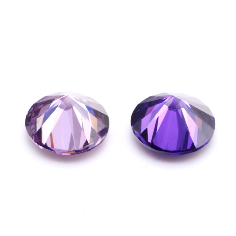 Deep Purple Zircon Naked Stone Gem Engros