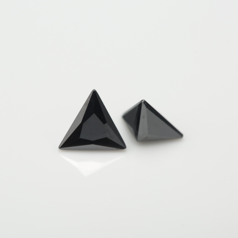 5A Black Manufacture Engros Triangle Cubic Zirconia for smykker