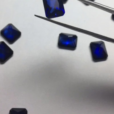  Radiant Cut Blue Sapphire 3ex edelsten med høy kvalitet