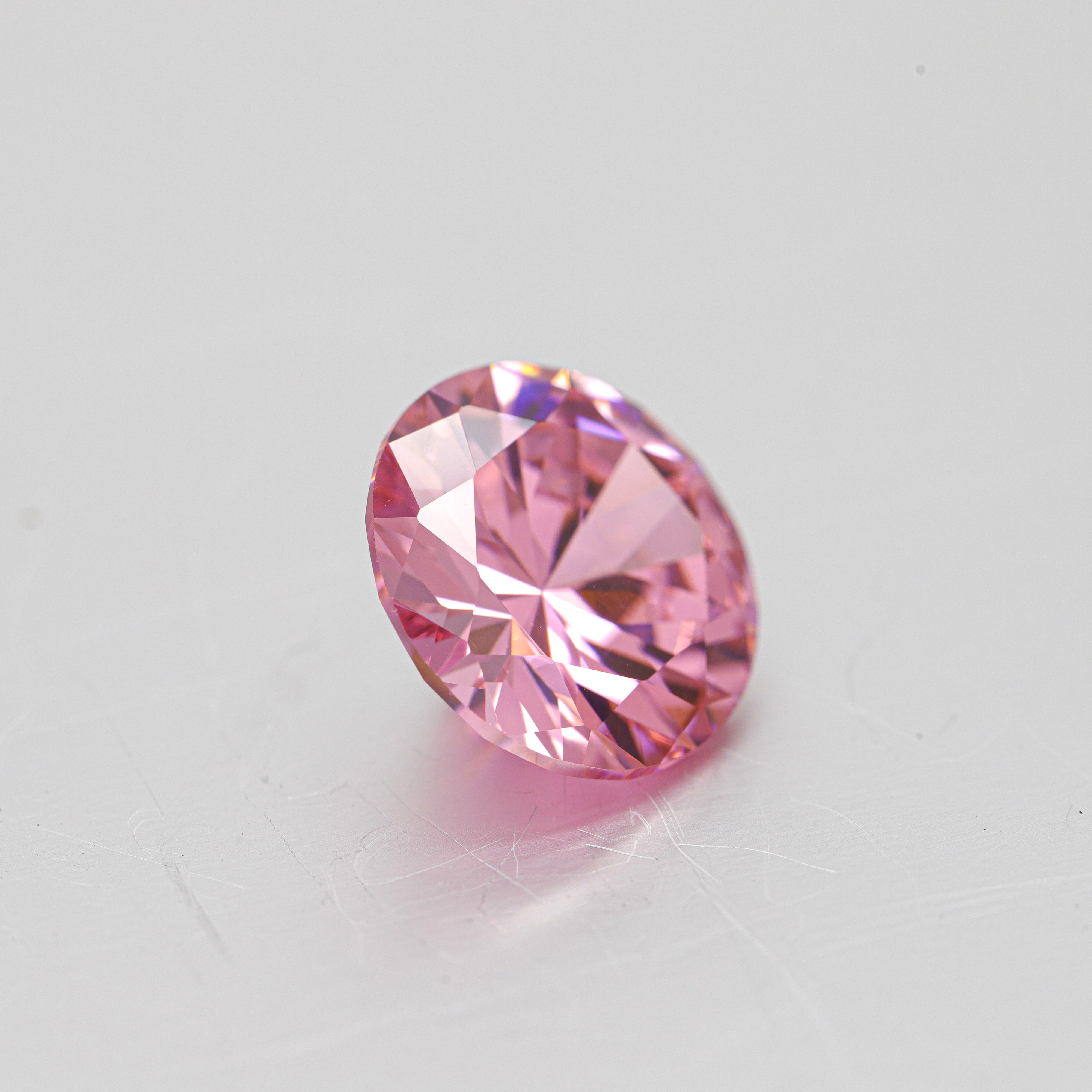 VVS Oval Shape Synthetic Lab Grown Pink Moissanite Diamond for smykker