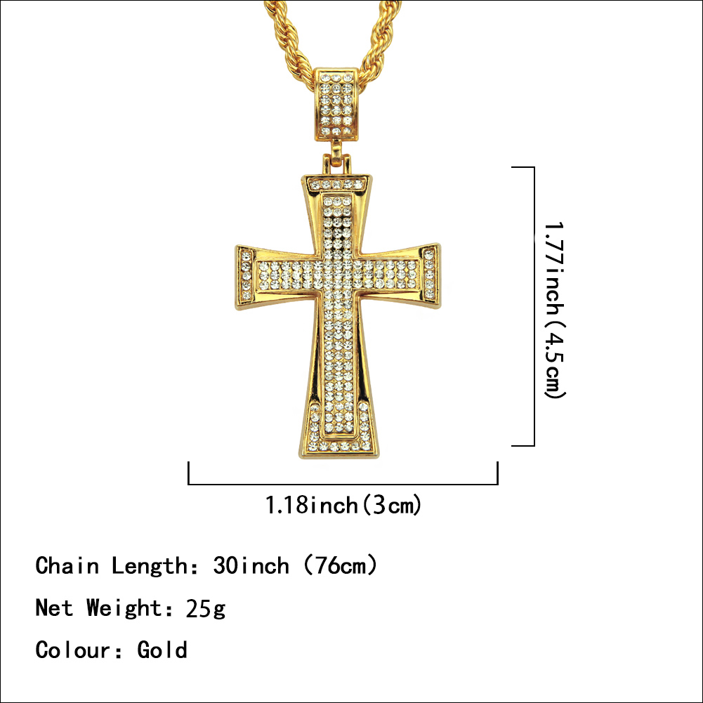 Hip Hop Religious Cross of The Necklace