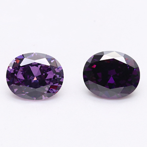 Dark Purplr 5A Høykvalitets Zircon VVS Cubic Zirconia