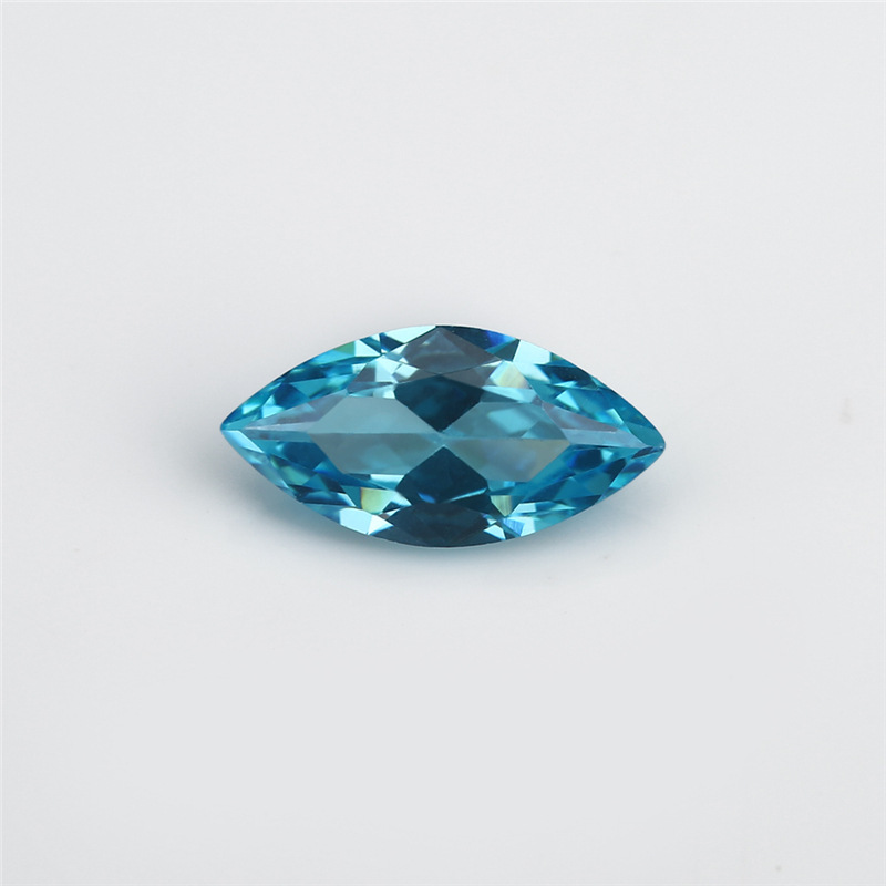 5A Custom Light Blue Produsent Engros Marquis Cubic Zirconia for smykker