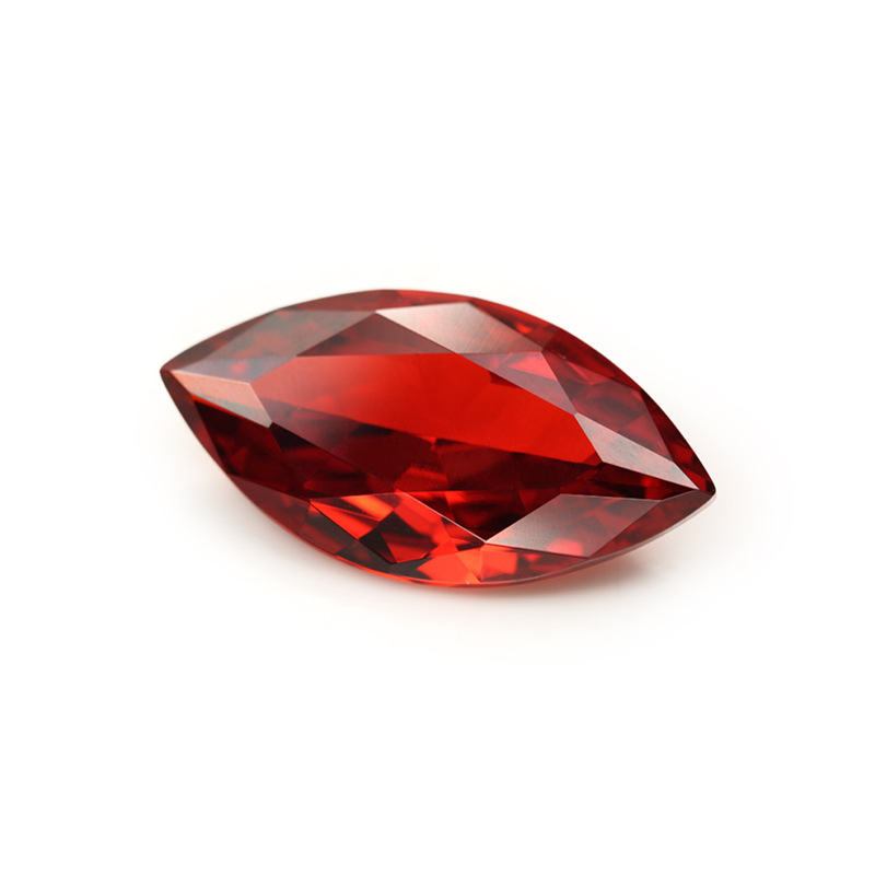 5A Custom Oxblood Red Produsent Engros Marquis Cubic Zirconia for smykker