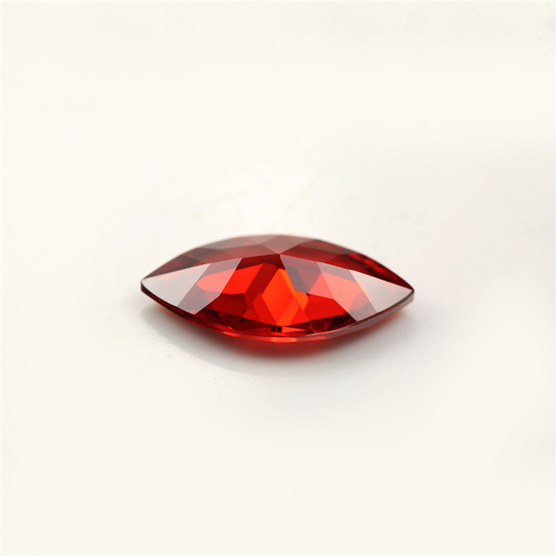 5A Custom Oxblood Red Produsent Engros Marquis Cubic Zirconia for smykker