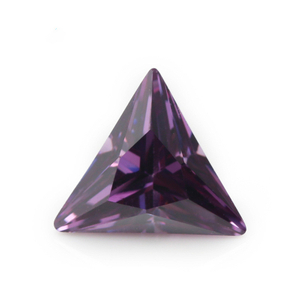 5A Purple Manufacture Engros Triangle Cubic Zirconia for smykker