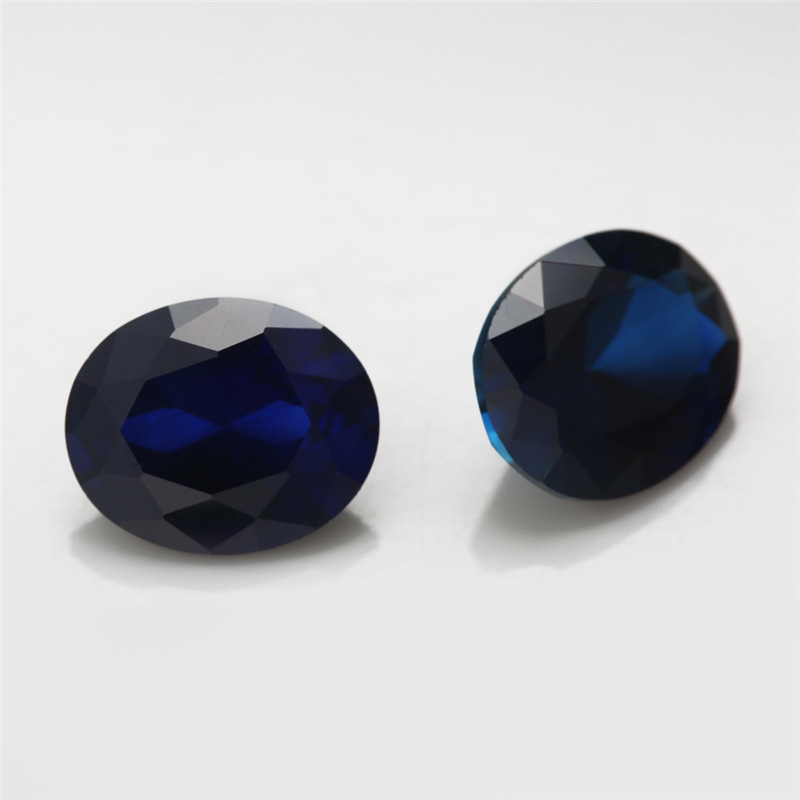 VVS Oval Cut Sapphire 3EX Factory Engros Blue Corundum