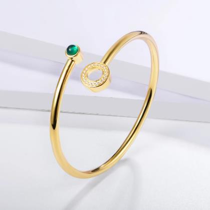 Bestemor Emerald Armbånd kvinners 18K gull romantisk forlovelse gave