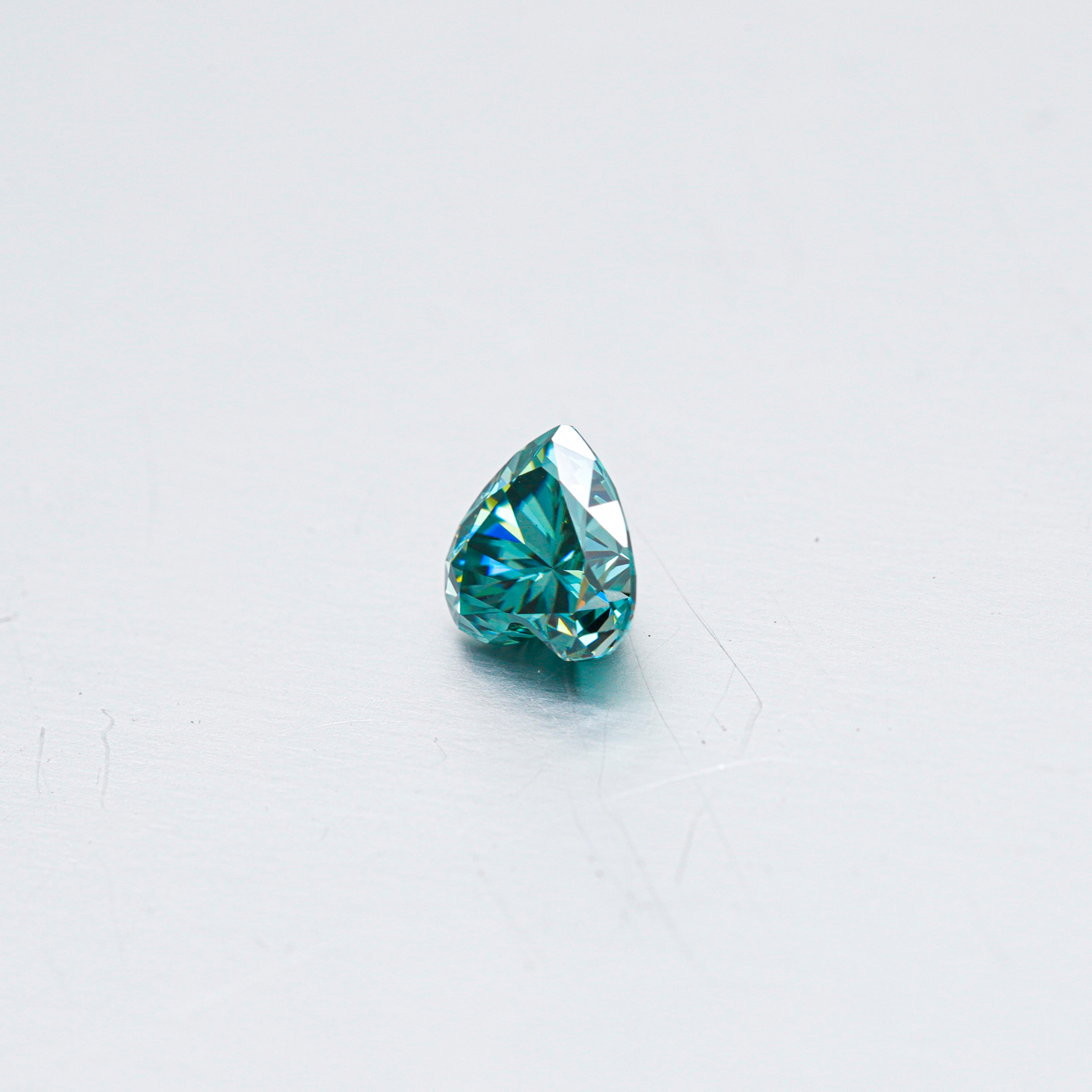 Høykvalitets Green Heart Cut VVS Moissanite for smykkefremstilling