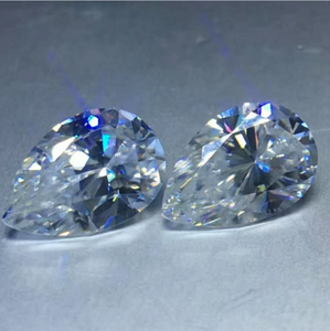 10*14mm Pæreskåret Fabrikk VVS Engrospris 3EX Høy kvalitet D Farge Moissanite Syntetisk Moissanite