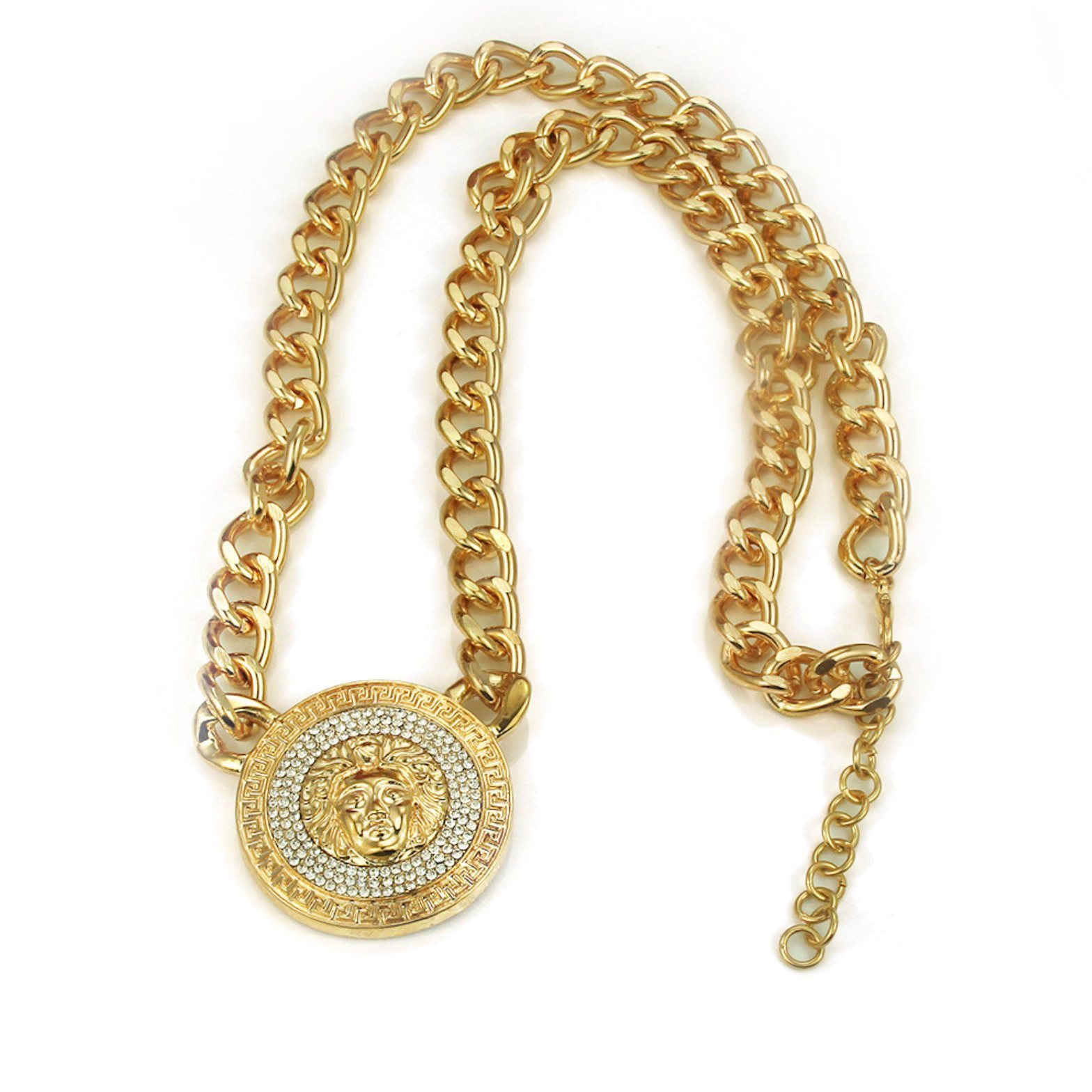 Fashion Diamond Chain Halskjede Hip Hop tilbehør