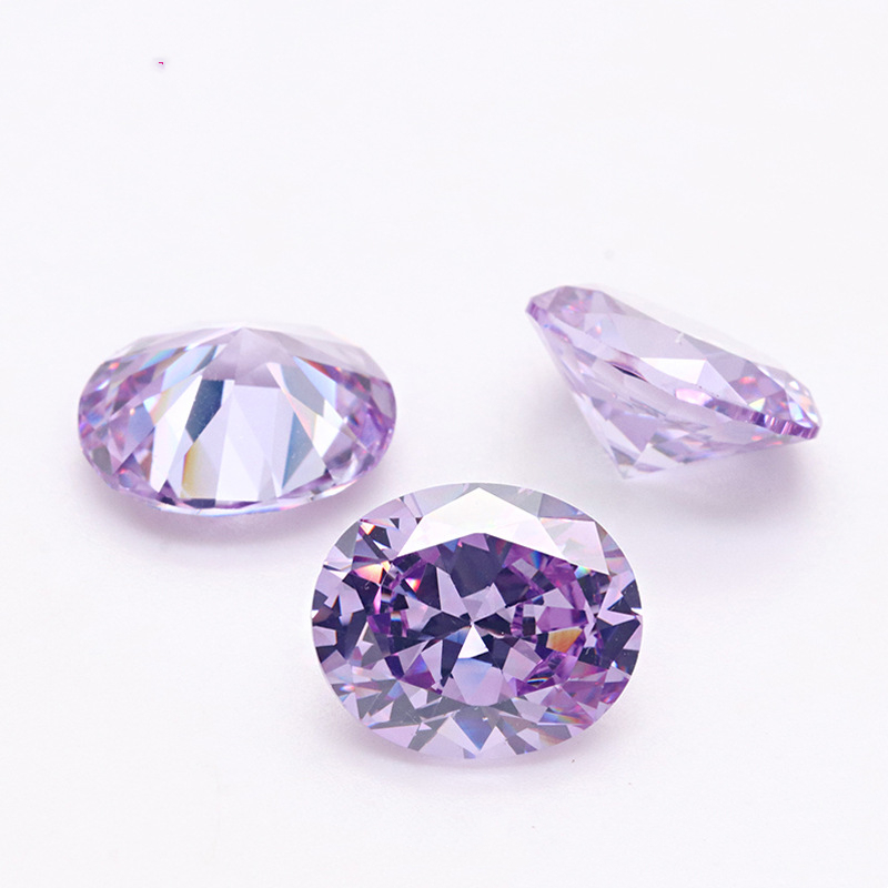 5A 3EX D VVS Syrinfarge Oval Cubic Zirconia for smykker